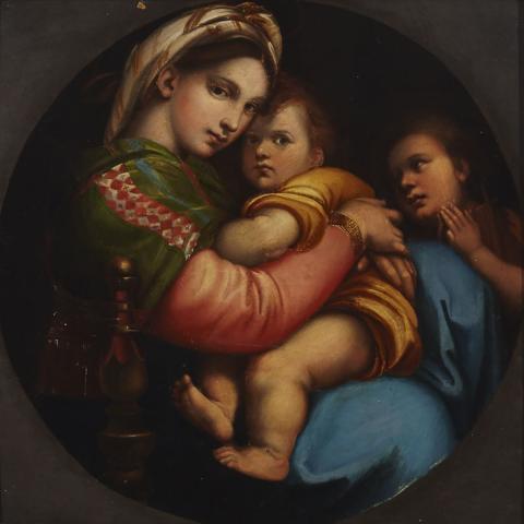 Appraisal: After Raffaello Sanzio da Urbino Called Raphael - MADONNA DELLA