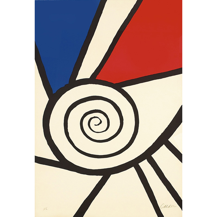 Appraisal: Alexander Calder American - Abstract screenprint x pencil signed lower