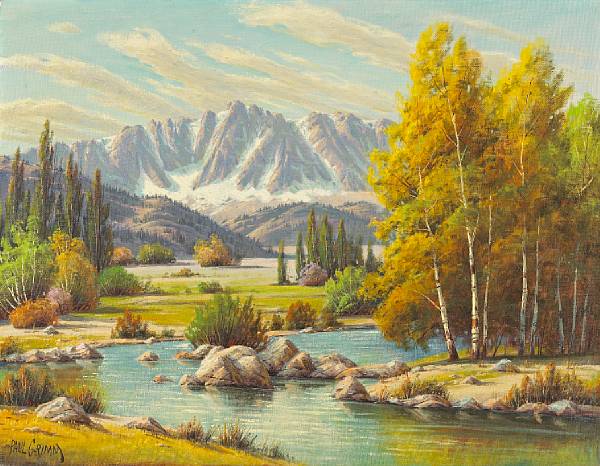 Appraisal: Paul Grimm American - Sierra Autumn signed 'Paul Grimm' lower