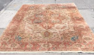 Appraisal: Persian Carpet Wool on cotton having a central medallion of