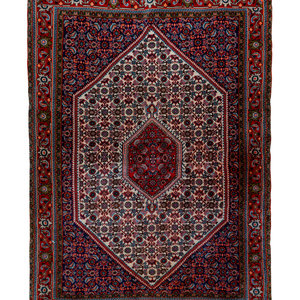 Appraisal: A Hereke Wool Rug Second Half th Century feet inches