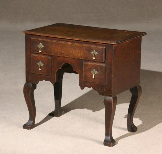 Appraisal: George III Oak Dressing Table Third Quarter th Century Brasses