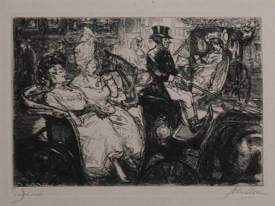 Appraisal: JOHN SLOAN American - FIFTH AVENUE CRITICS signed titled and