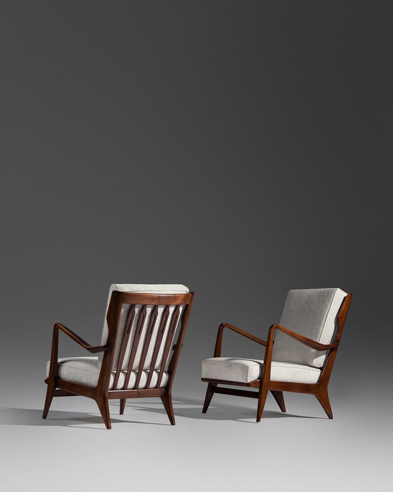 Appraisal: Gio Ponti Italian - Pair of Lounge Chairs model Cassina