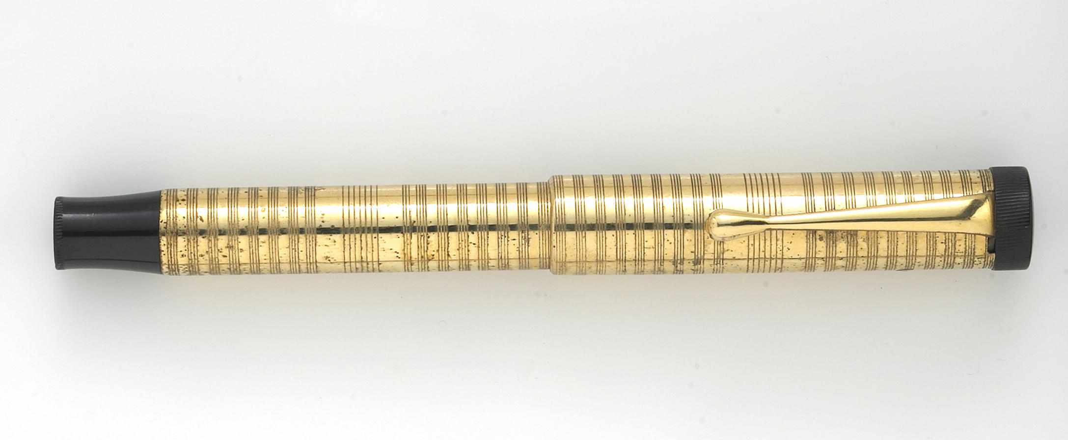 Appraisal: UNKNOWN MAKER Parker style fountain pen Possibly Kaweco Gold filled