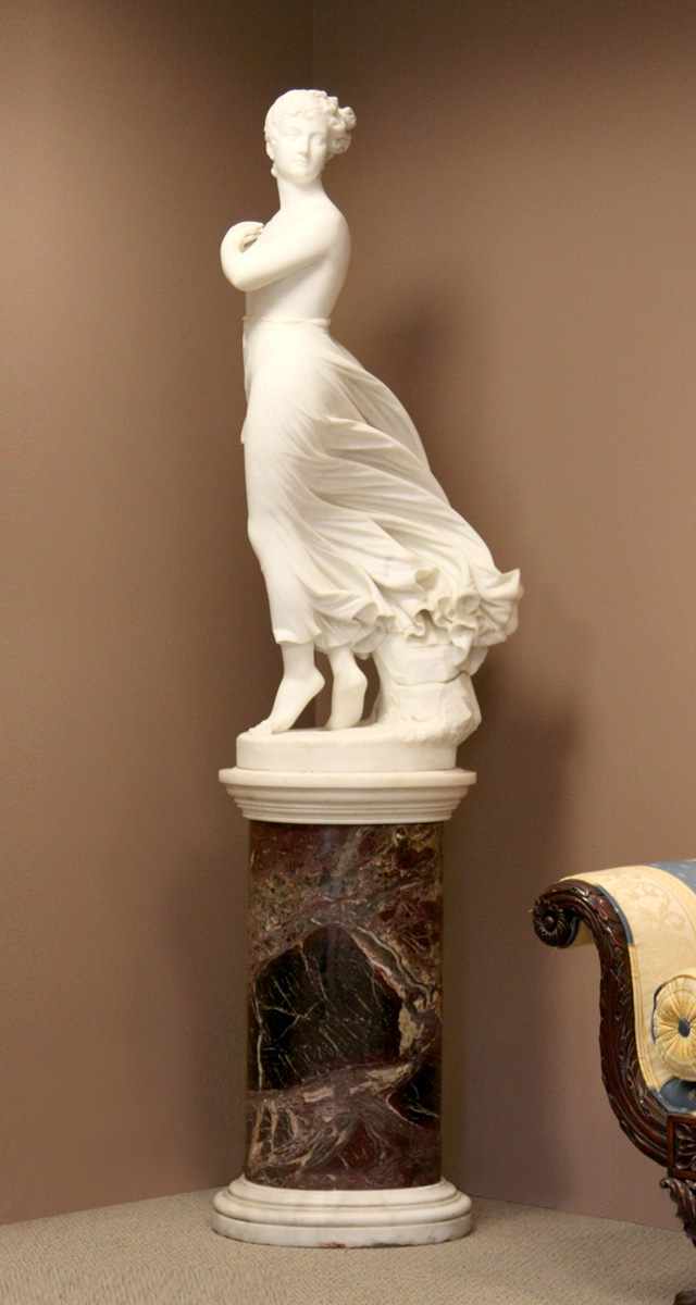 Appraisal: Thomas Ridegeway Gould American - ''The West Wind'' Marble Sculpture