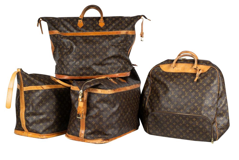 Appraisal: GROUP OF FOUR LOUIS VUITTON SOFT CASE BAGScomprising four large