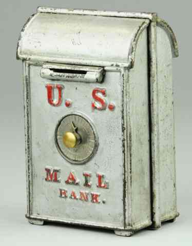 Appraisal: US MAILBOX STILL BANK COMBINATION LOCK D B Fish c