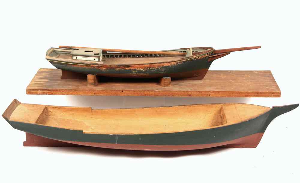 Appraisal: FULL-HULL SHIP-BUILDERS MODELS - Two Full Hull Models from a