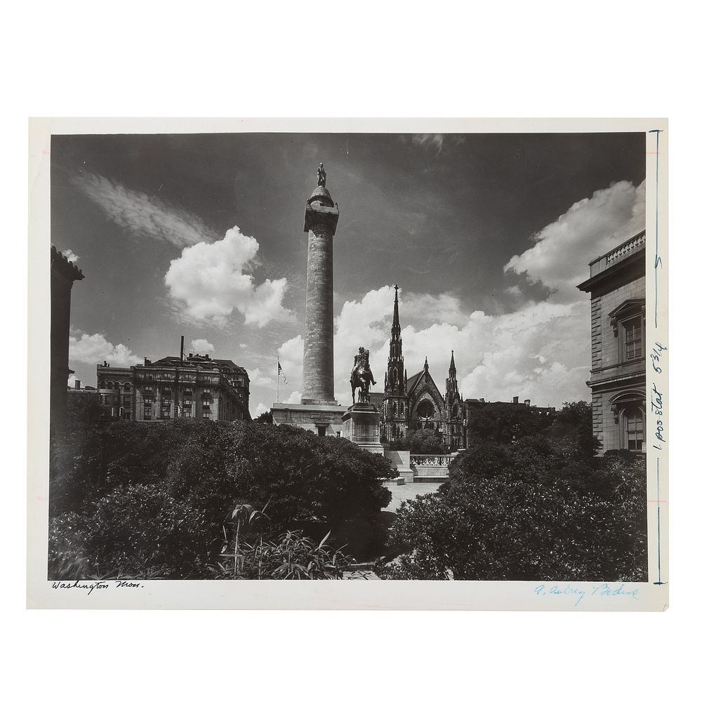 Appraisal: A Aubrey Bodine Washington Monument Photo American - Gelatin silver