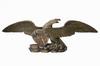 Appraisal: STERNBOARD EAGLE - Carved and painted sternboard eagle attributed to