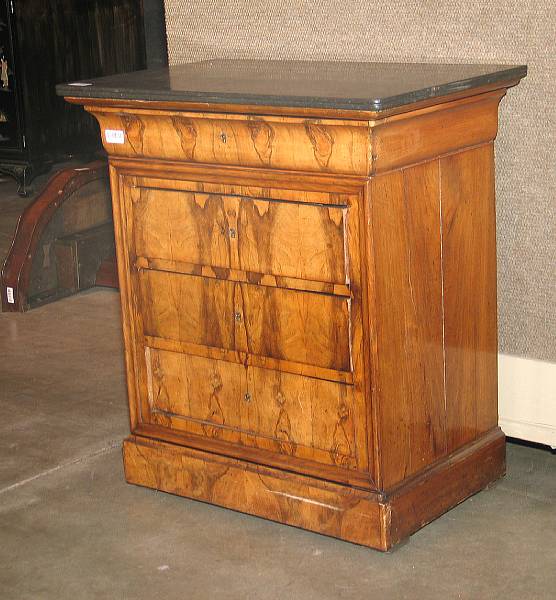 Appraisal: A Louis Philip walnut chest of drawers third quarter th