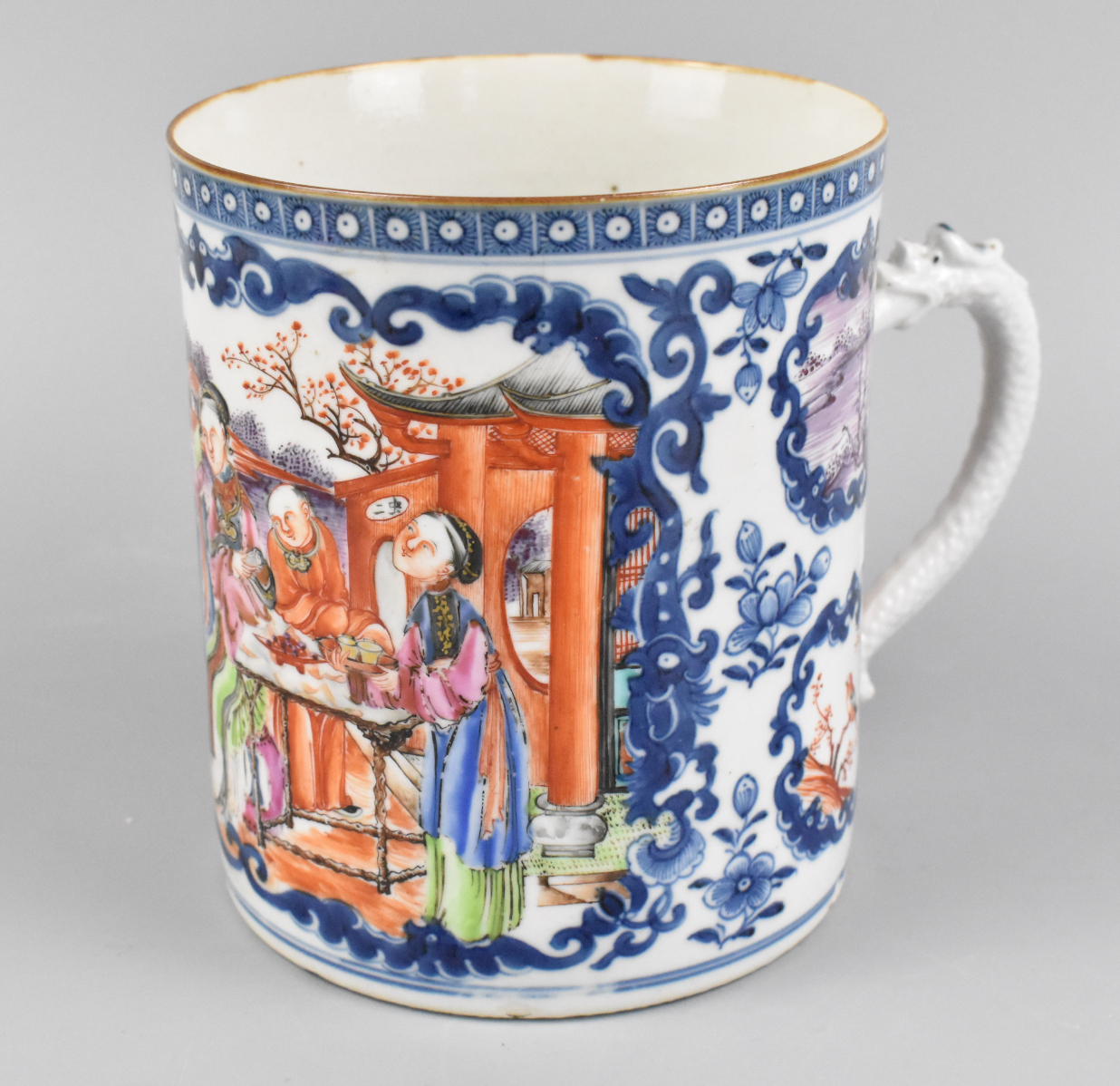 Appraisal: A Chinese Canton glazed large cup with handle dating from