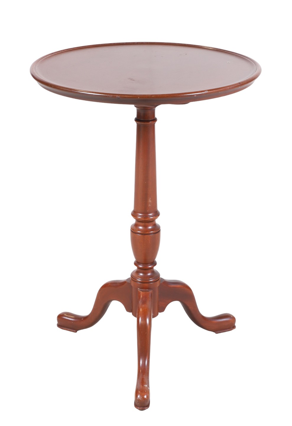 Appraisal: Kittinger Old Dominion mahogany candle stand turned post on tripod