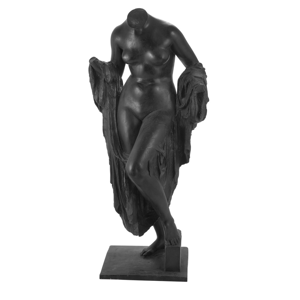 Appraisal: Art Deco Bronze Figure of a Female Nude After a