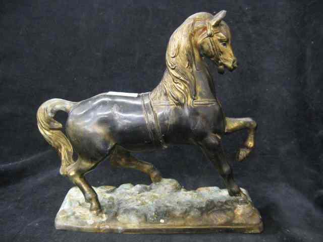 Appraisal: Bronzed Statue of a Horse circa