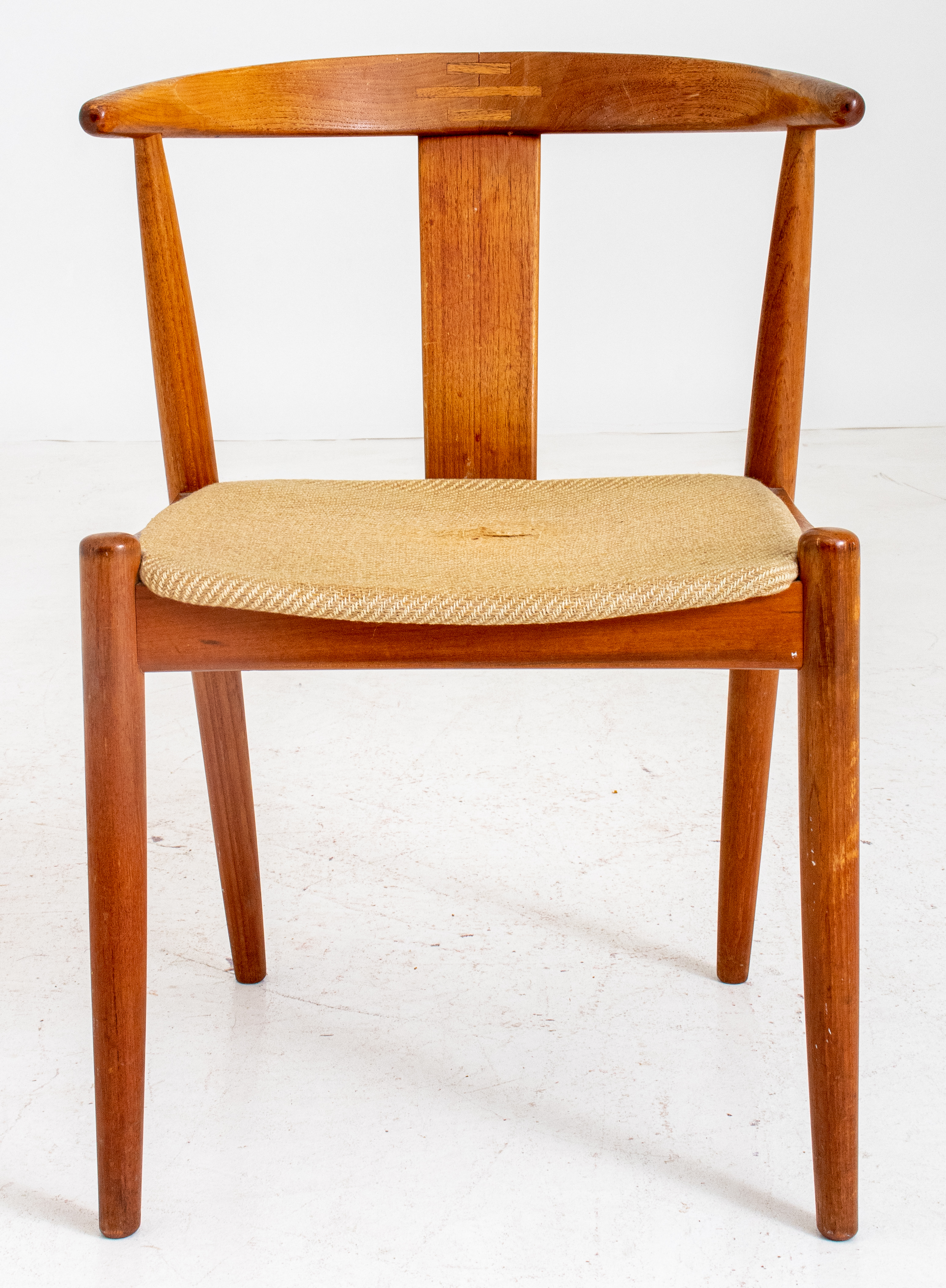 Appraisal: DYRLUND DANISH MODERN TEAK ARM CHAIR Dyrlund Danish Modern teak