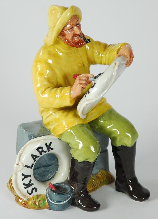 Appraisal: ROYAL DOULTON CHINA FIGURE 'THE BOATMAN' HN in high printed