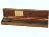 Appraisal: COURSE PROTRACTOR - Mahogany boxed nautical course protractor Pat by