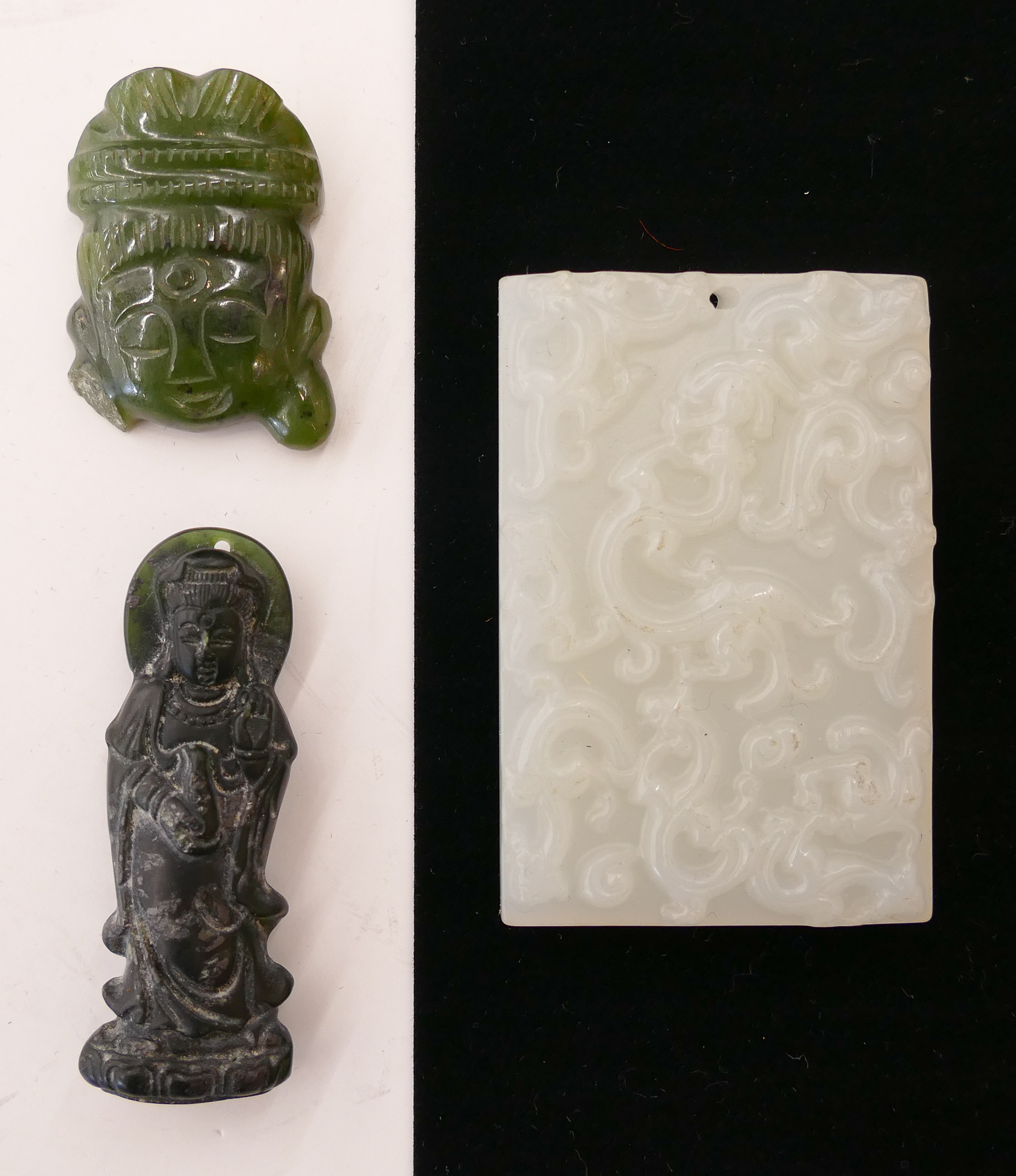 Appraisal: Box Chinese Jade Pendant Etc