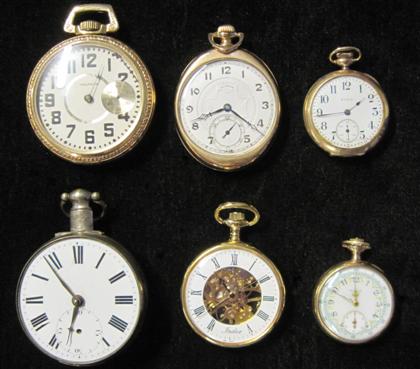 Appraisal: Four gentleman's and two lady's pocket watches th and th