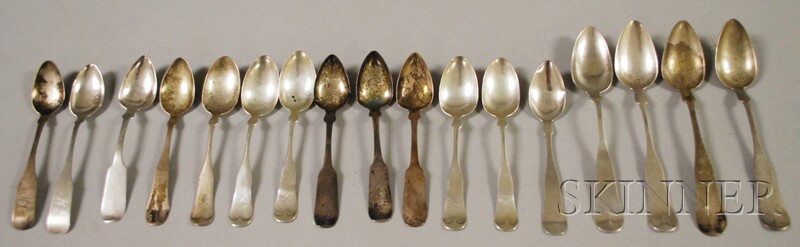 Appraisal: Seventeen Coin and Silver Spoons including five A F Towle