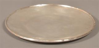 Appraisal: Baldwin Miller Bamboo Pattern Sterling Tray Baldwin Miller Inc Newark