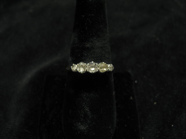 Appraisal: Diamond Band platinum k setting with diamonds totaling carat with