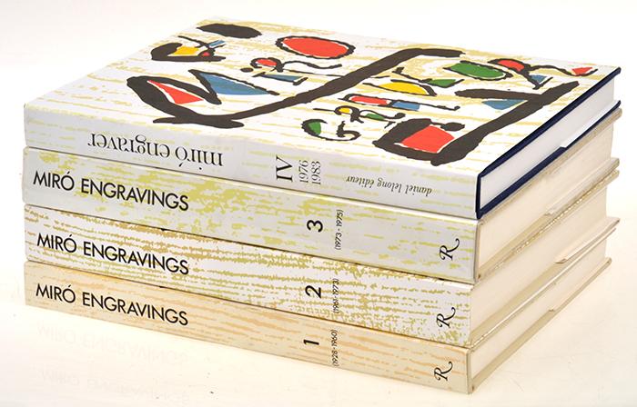 Appraisal: MIRO JOAN ILLUST MIRO ENGRAVINGS IN FOUR VOLUMES - JACQUES