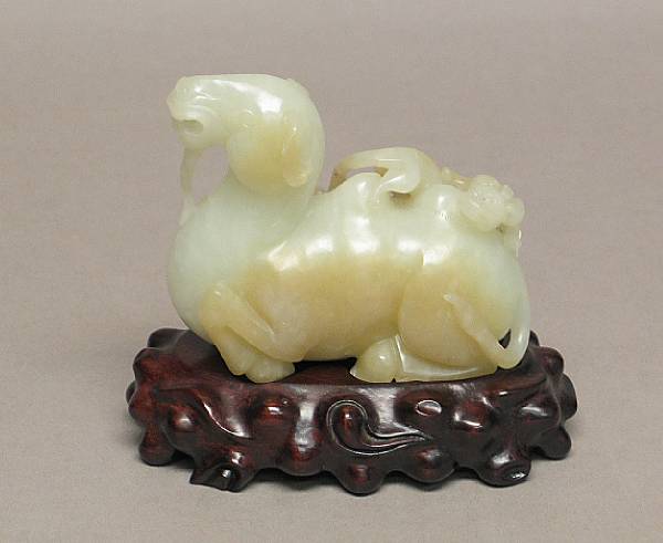 Appraisal: A nephrite camel th Century The beast shown seated with