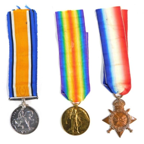 Appraisal: A Great War medal trio awarded to Sjt John Goodwin