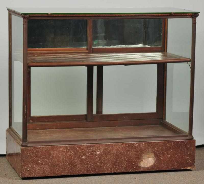 Appraisal: Tobacco Display Case Comes with original wooden slats inside and