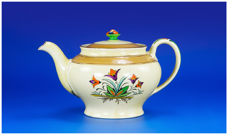 Appraisal: Minton s Aesthetic Teapot Marks to base and stands inches