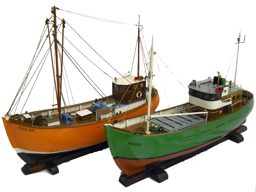 Appraisal: Model boat of the German trawler 'Cux ' long