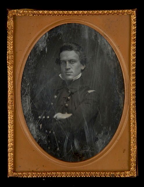 Appraisal: DAGUERREOTYPE OF PASSED MIDSHIPMAN KIDDER BREESE Kidder Randolph Breese was