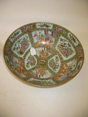 Appraisal: A CANTONESE PORCELAIN LARGE BOWL early th century painted in