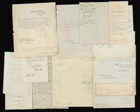 Appraisal: LOT OF EARLY DOCUMENTS AND AUTOGRAPHS Justice of the Peace