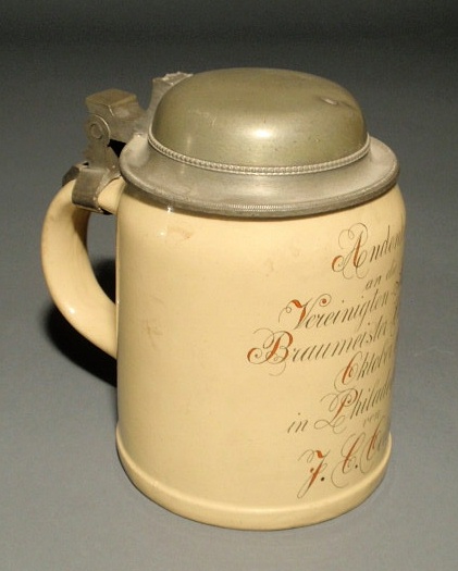 Appraisal: Mettlach stein with inscription for the Brewmaster s Convention in