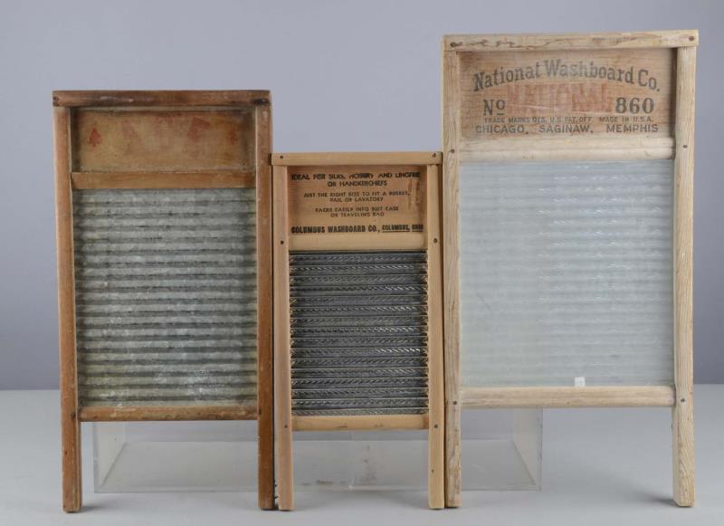 Appraisal: Lot of Washboards - Metal and Glass Including - No