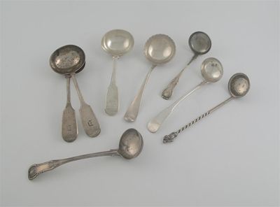 Appraisal: Various ladles including two Glasgow made two Edinburgh three Victorian