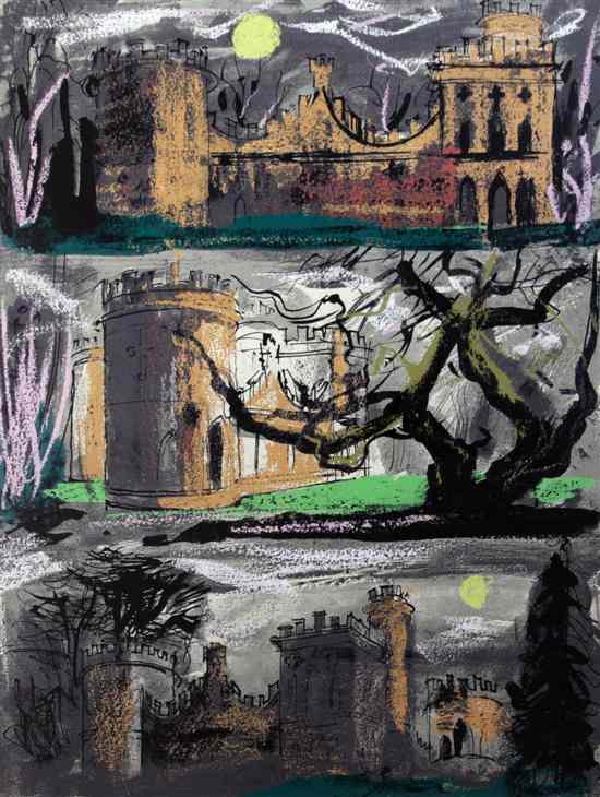 Appraisal: John Piper - artist proof print Clytha Castle Triptych signed