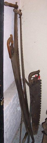 Appraisal: A two-handled saw by Atkins Co Indianapolis sundry other saws