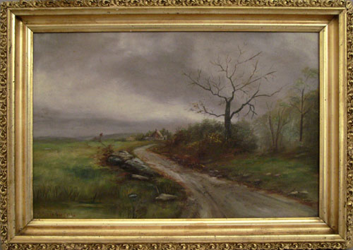 Appraisal: Oil on board landscape signed J K Williams x together