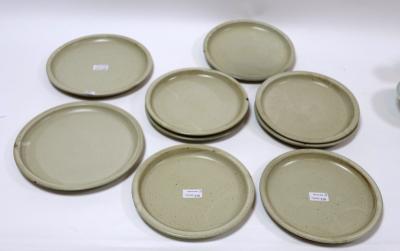 Appraisal: Ray Finch Winchcombe pottery a set of nine stoneware plates