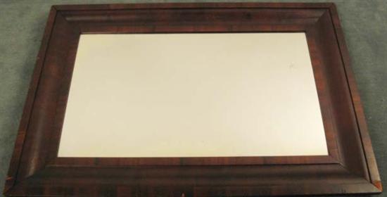 Appraisal: A th Framed Mirror ogee molded mahogany and mahogany veneer