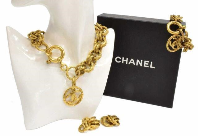 Appraisal: lot of Vintage estate Chanel gold-tone jewelry from the Spring