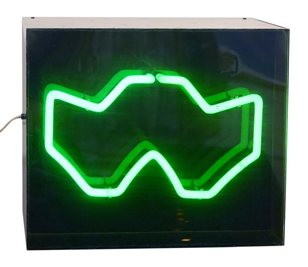 Appraisal: CHRYSSA NEON LIGHT BOX SCULPTUREChryssa Vardea-Mavromichali Greek-born American - Chryssa