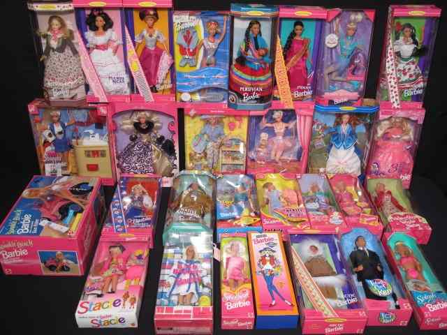 Appraisal: Large lot of Barbie dolls friends and family None played