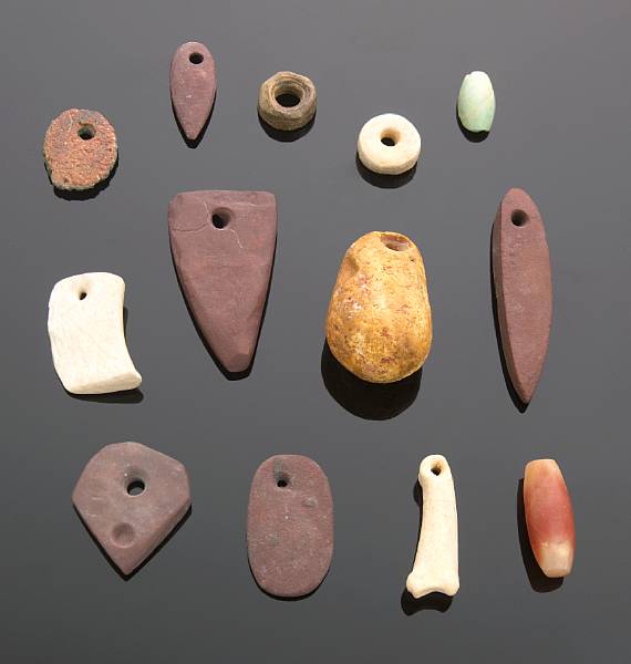 Appraisal: Collection of Personal Ornament Objects to years old Central Sahara