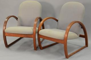 Appraisal: Pair of Peter Danko lounge chairs Pair of Peter Danko